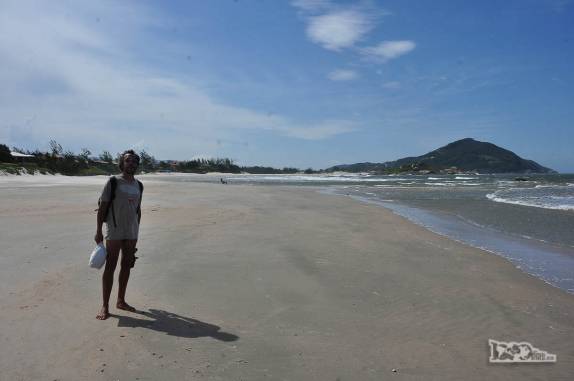 Chegando à praia da Ferrugem, em Garopaba, litoral sul de Santa Catarina